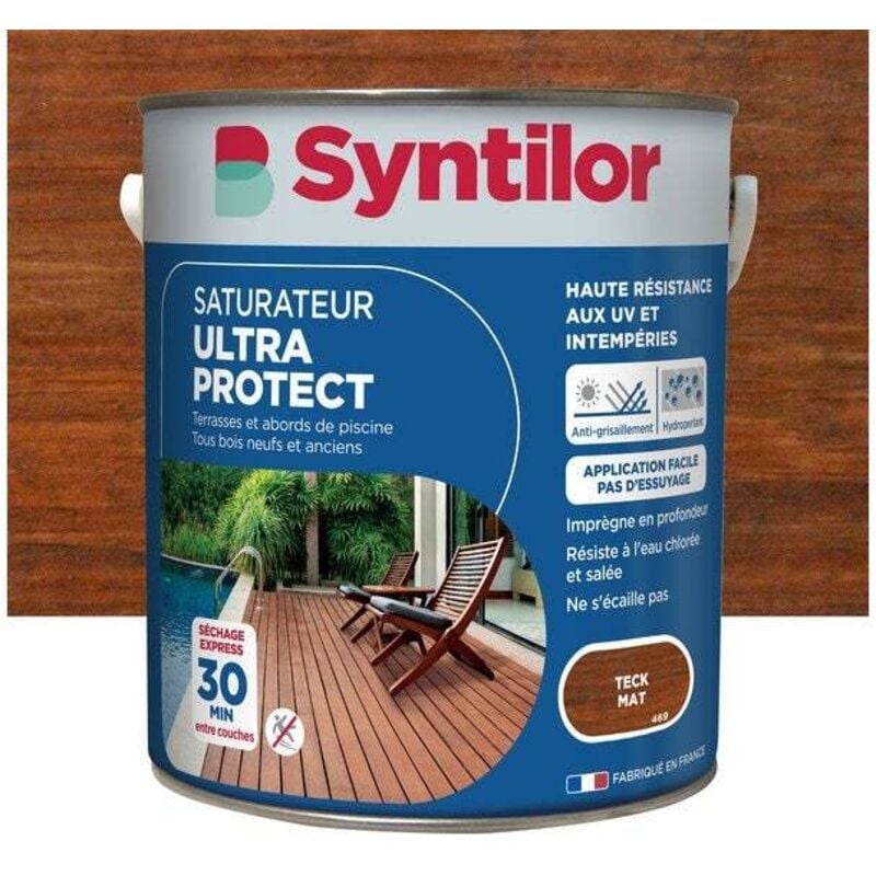 Saturateur Ultra protect teck, mat 5 l - Syntilor