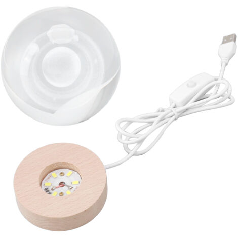 Saturn 3D-Kristall-Nachtlicht mit Holzgravur – Sanftes LED-Licht, Geschenkidee für Kinder und Tischdekoration