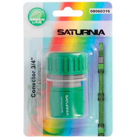 Saturnia 8060316 Conector Manguera Plastico 3/4 Blister
