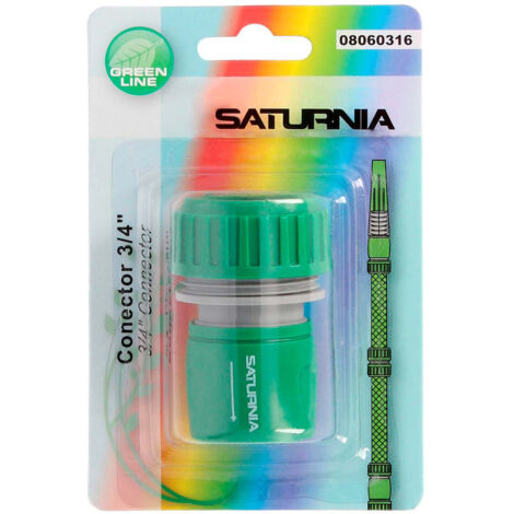 Saturnia 8060316 Kunststoff-Schlauchverbinder 3/4 Blister