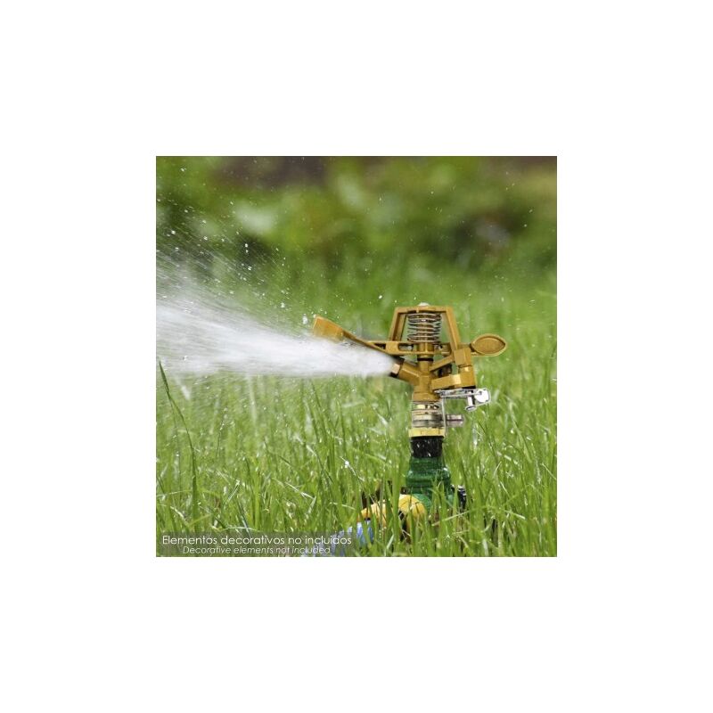 

Aspersor riego regulable metalico sectorial toma 1/2' fabricado en zinc, riego de jardines / cesped