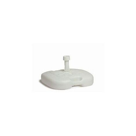 SATURNIA Base Sombrilla Ligera Abs 20 litros Blanca