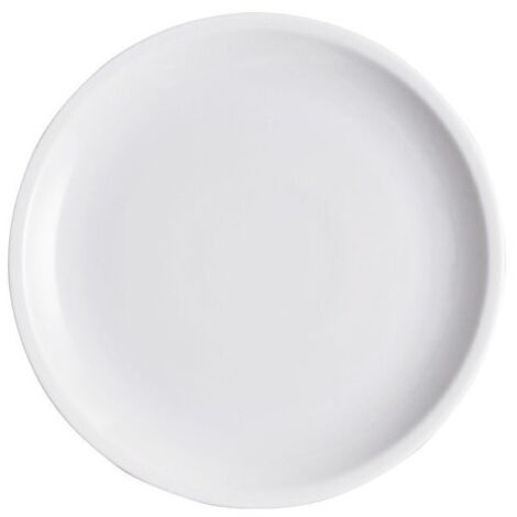 Saturnia Piatto Piano D 23,5 Cm H 3 Cm Porcellana Roma Bianco