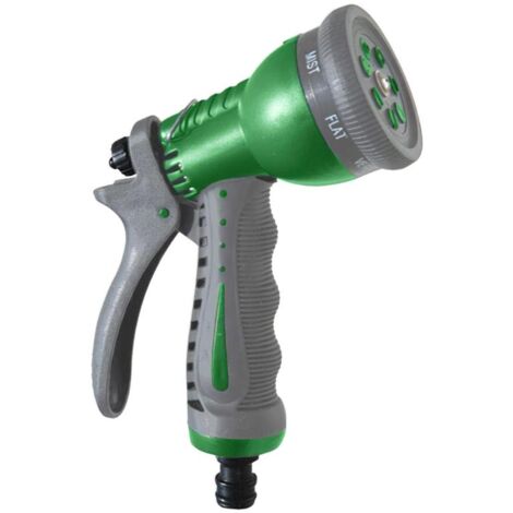 SATURNIA pistola riego plastico abs 7 posiciones. , Pistola riego manguera 7 posiciones - Realizada en plastico ABS, material duradero y resistente.- Con selector de 7
