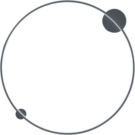 Saturno Schwarze 46W LED-Deckenleuchte