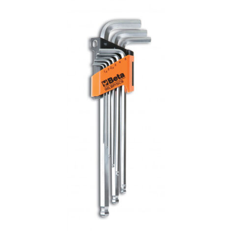 Satz Innensechskant-Winkelschlüssel, 9 Stück, 1,5–10 mm