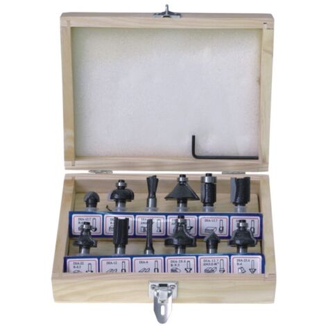 Satz mit 12 hartmetallförmigen Fräsern - DED0780
