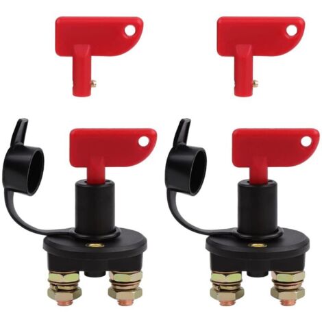 Satz mit 2 12V/24V Autobatterie-Trennschaltern, Not-Aus-Schalter (2er-Set)