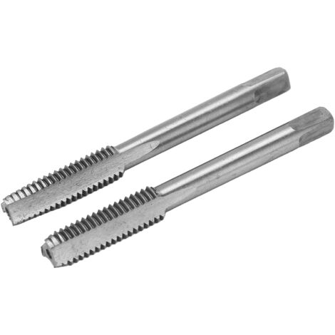 Satz mit 2 metrischen Gewindebohrern für Uhren, Holz und Weichmetalle (M8 x 1,25).