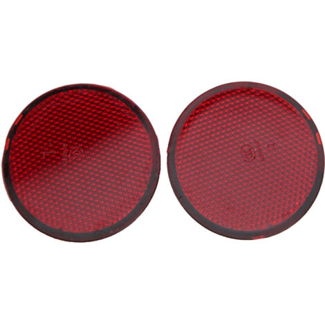 Satz mit 2 runden roten Heckstoßstangenreflektoren für Nissan QASHQAI 2007-2015