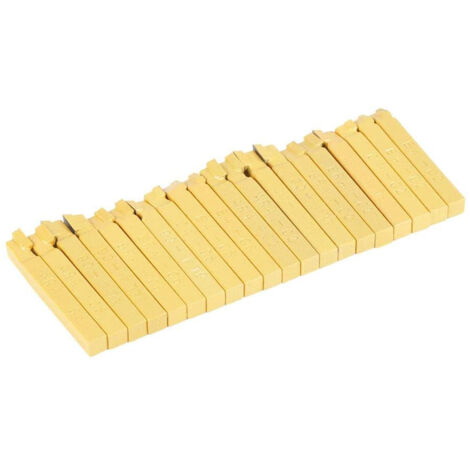 Satz mit 20 Hartmetall-Drehwerkzeugen, 1/4" Durchmesser für Präzisionsbearbeitung