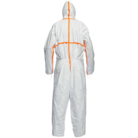 Satz mit 25 - Einweg-Overall mit Kapuze Dupont Tyvek 800j Weiß L