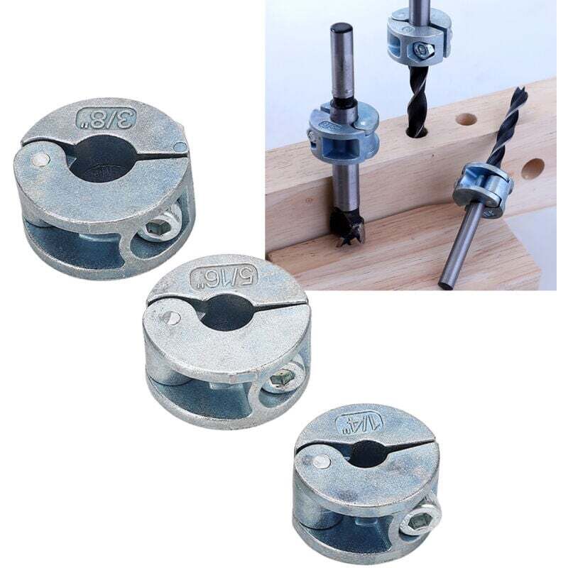 Image of Satz mit 3 Bohrtiefenanschlagringen aus Zinklegierung mit offenem Innensechskantschlüssel