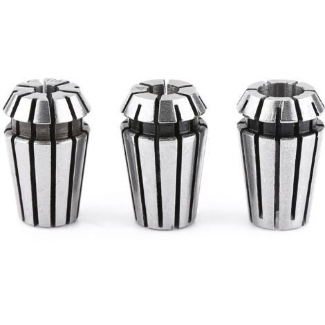 Satz mit 3 ER11-Spannzangen für CNC-Fräsmaschinen und Drehbankfutter, Durchmesser 1/8", 4 mm und 6 mm