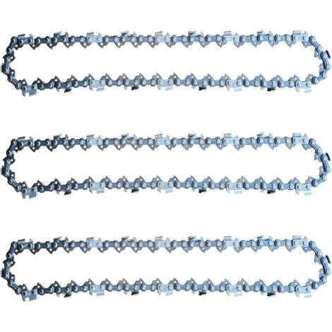 Satz mit 3 Kettensägenketten 25 cm 1,1 mm 40TG für Einhell GC-LC 18/25 Li und GE-LC 18/25 Li, kompatibel mit Husqvarna 436 Li, 536 Li, 536 LiXP