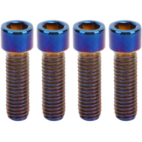 Satz mit 4 M8 x 32 mm Motorradlenkerschrauben aus hochfestem, eloxiertem Edelstahl als Ersatz für Aprilia SR GT200 GT125 Burnt Blue.