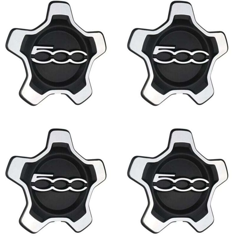 Image of Satz mit 4 staubdichten Radkappen, kompatibel mit Piaggio 500X (2016–2022), Silber