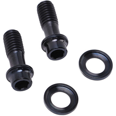 Satz mit 4 Titanlegierungsschrauben für Sram Bremsscheibe - RT121 Rennradzubehör Schwarz (4 Stück/Box)