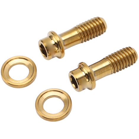 Satz mit 4 Titanlegierungsschrauben für SRAM-Bremsscheiben – Rennrad-Upgrade – RT121 Gold Zubehör