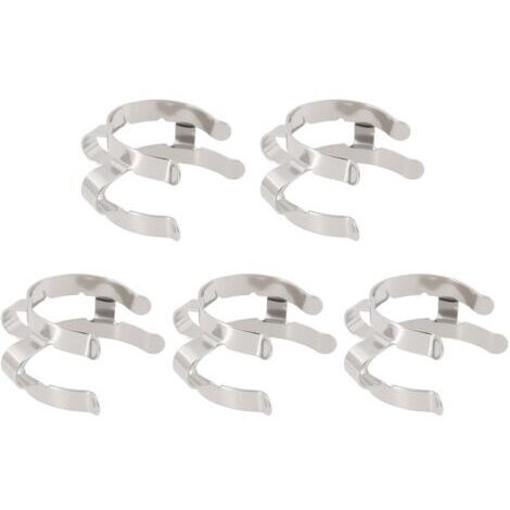 Satz mit 5 Metall-Laborklemmen Nr. 24 für Standard-24/40-Mattglas-Laborzubehör