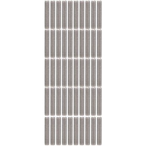 Satz mit 50 DIN 916 A2-70 Edelstahl-Innensechskantschrauben M2x10, M2,5, M3 für Anwendungen im Maschinenbau, der Automobilindustrie und der Montage.