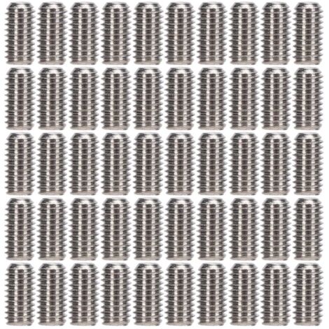 Satz mit 50 kopflosen Schrauben A2-70 DIN 916 für mechanische Baugruppen
