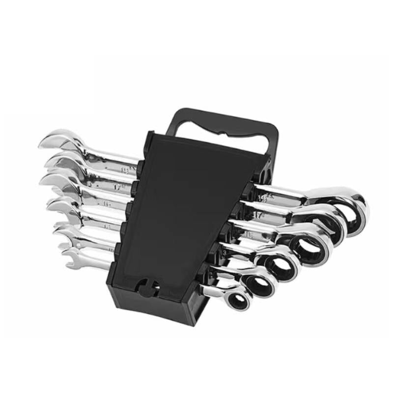 Image of Satz mit 6 flexiblen Ratschenschlüsseln 8-10-12-13-14-17 mm