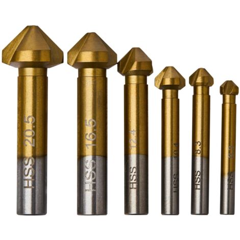 Satz mit 6 konischen Fräsern für Holz KD983
