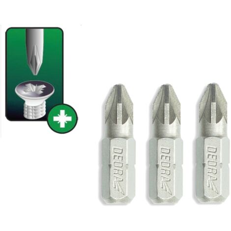 Satz Schraubendreherbits, PZ-Spitzen, 1x25 mm