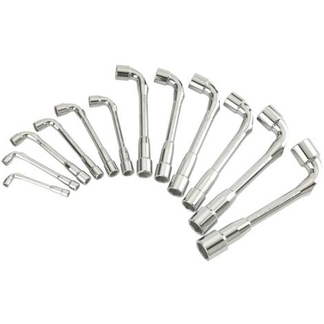 SATZ VON 12 ROHRSTECKSCHLÜSSELN 7 BIS 24 MM 6X6-KANT SAM WERKZEUG - 94SDJ12