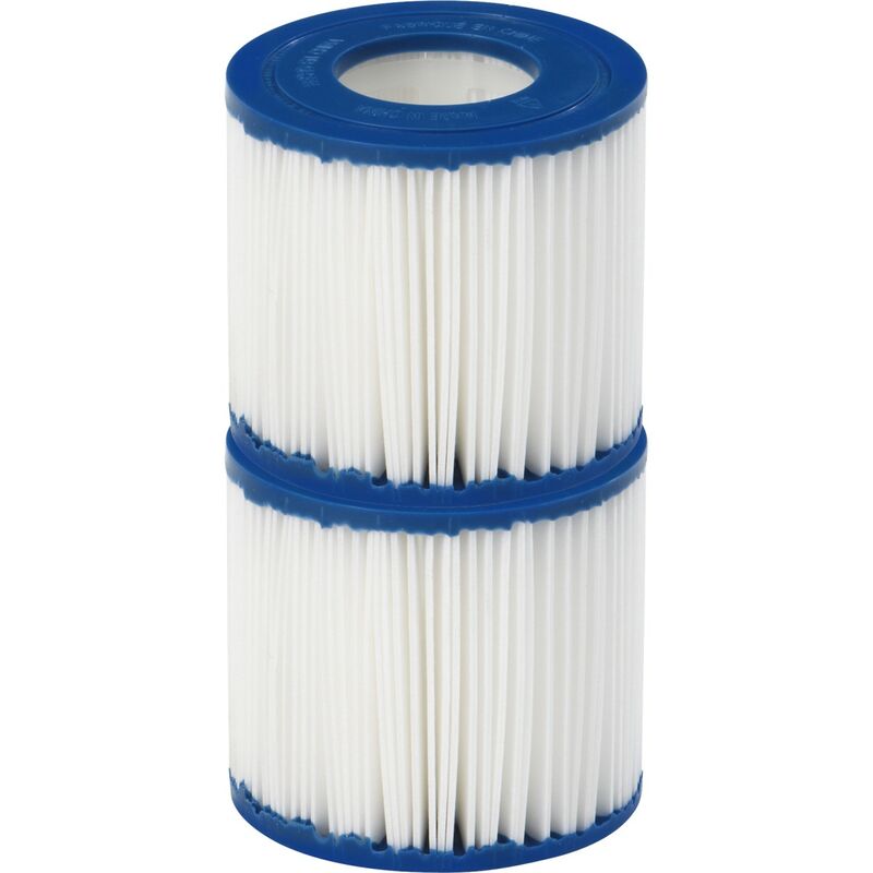 Satz von 2 Filterpatronen Diam 80 X 90mm Typ 1 für Filtration 1136L/h - Typ 1 - Φ80mm x H90mm - per 2