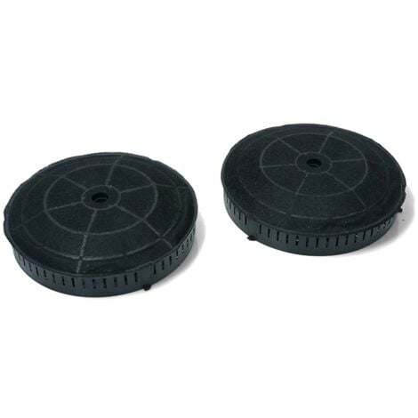 HOME EQUIPEMENT Satz von 2 Holzkohlefiltern Typ 57 Dim.18 x 3,8 cm für Elica Hood