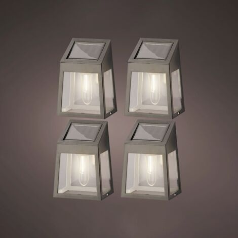 Satz von 4 Wandleuchten solar led 898174