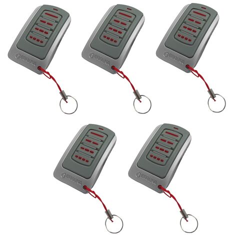 Satz von 5 Erreka Iris 4-Tasten-Fernbedienungen - 433,92 MHz (nicht zu verwechseln mit Iris 868,35 MHz) - Rolling Code, IR04M