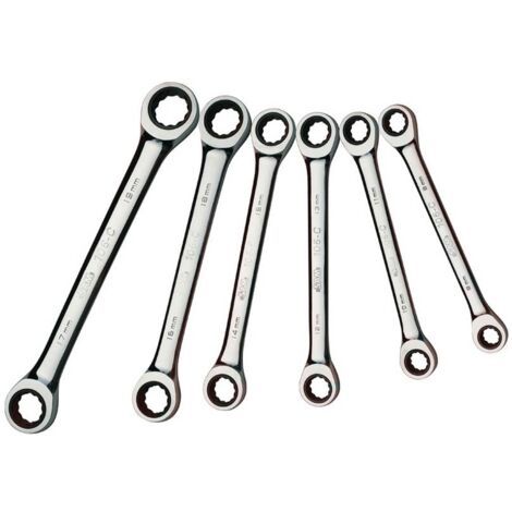 SATZ VON 6 RINGSCHLÜSSELN MIT RATSCHE 8 BIS 19 MM SAM OUTILLAGE - 106CJ6 19 19
