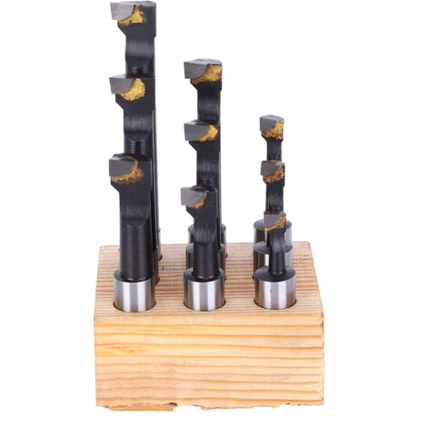Satz von 9 1/2" HSS-Bohrstangen für CNC-Drehmaschinen, Typ F1, mit Aufbewahrungsgestell