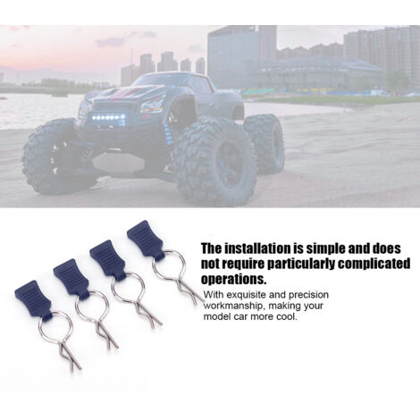 Satz von Halterungen und Befestigungselementen für RC-Car-Karosserien im Maßstab 1:5 und 1:8, kompatible Traxxas-Montageteile (Dunkelblau)