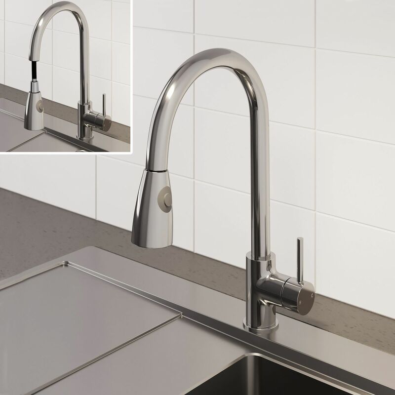 Sauber - Baden Pull Out Kitchen Mixer Tap