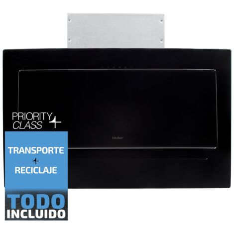Sauber SCDP90B - Campana Chimenea Ancho 90 Cm Negra