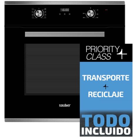 Sauber SHM03B - Horno Multifuncion Negro