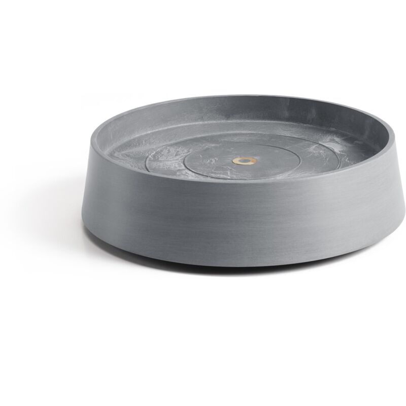 Ecopots Untersetzer Oslo 35 Für Blumentöpfe – L 32, 2 Cm X B 32, 2 Cm X H 8, 5 Cm – Reinweiß – Innen- Und Außenbereich
