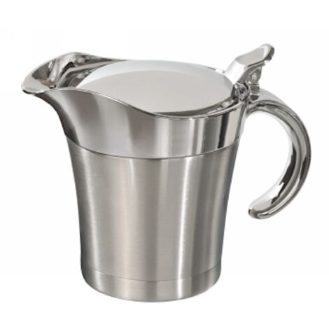 Sauciere „Hot Dip“ mattierter Edelstahl 0,4L ideal zum Warmhalten von Soßen