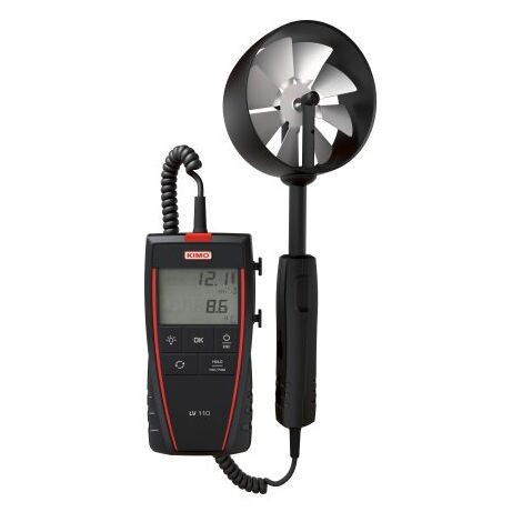 Sauermann – Anémomètre pour mesure de vitesse d'air jusqu'à 35m/s – Précision ±3% – Résolution 0.1m/s – Sonde palette rotative