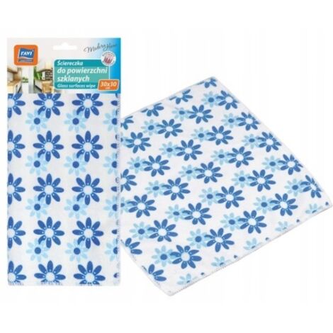 Saugfähiges Mikrofaser-Glastuch 30 x 30 cm