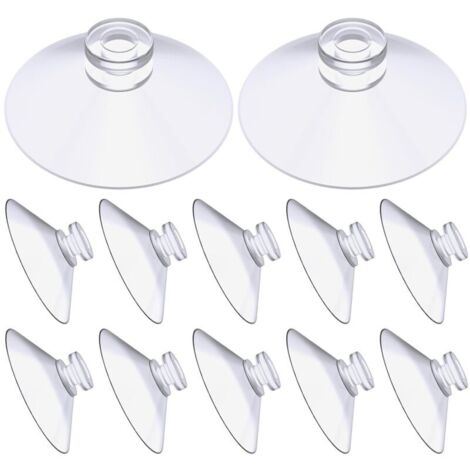 Saugnapf, 12 Stück Glastisch-Saugnapf, Mini-Saugnapf, extra starker PVC-Vorhang-Aufhänge-Isolierungs-Saugnapf, einfache transparente Saugnäpfe für Glas, Fliesen, Wände (30 mm)