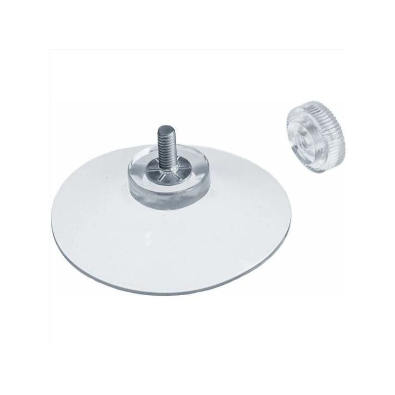 Image of Alovez - Saugnapf, 8 x Saugnapf ø 50 mm mit M4x10mm Gewinde mit Rändelmuttern Transparent