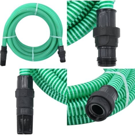 Saugschlauch mit PVC-Anschlüssen Grün 1 4 m PVC - Saugschlauch -  Saugschläuche - Home & Living