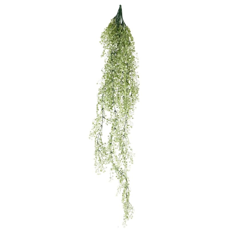 Saule de l'amiraute 115cm Plante de simulation Panier decoratif orchidee Fausse en plastique blanc
