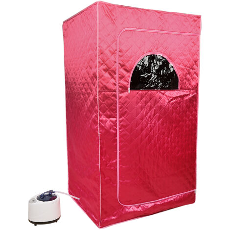 Sauna à vapeur pour maison Maximum 2 personnes 100×80×170cm rouge