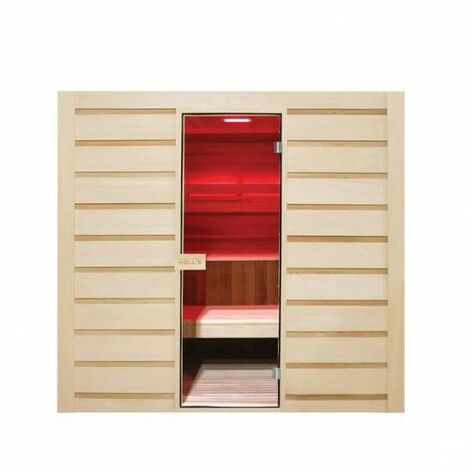 Sauna a vapore da 6 posti Eccolo con stufa elettrica